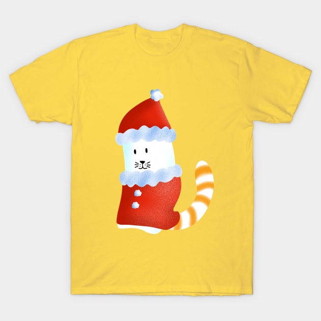 Cat Christmas  , Christmas funny gnomes Cute Merry Christmas Gift Sticker celebration  concept T-Shirt by Sabai Art